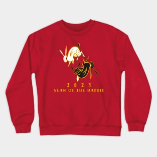 2023 ying yang year of the rabbit (chinese new year) Crewneck Sweatshirt